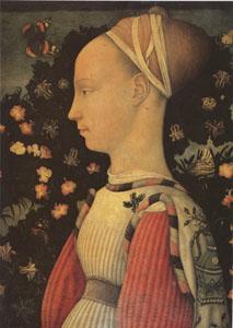 Antonio Puccio Called Pisanello Portrait of Ginevra d'Este (mk05) oil painting picture